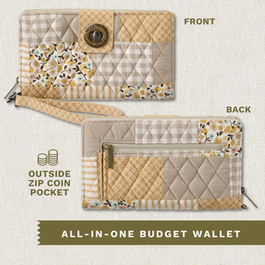 Prairie Meadow Patch RFID Cash System Wallet