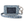 ID Lanyard front view featuring quilted floral fabric in ivory & dusty blue.