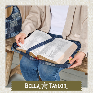 Heritage Blue Patch Bible Cover