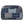 Cosmetic Pouch front view featuring quilted patchwork fabric in warm cream, indigo, & navy.
