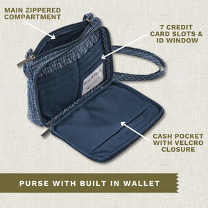 Heritage Blue Patch Essentials Wallet Crossbody