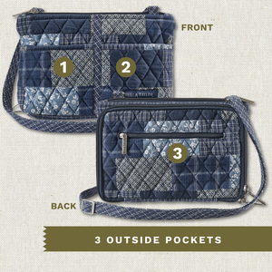 Heritage Blue Patch Essentials Wallet Crossbody