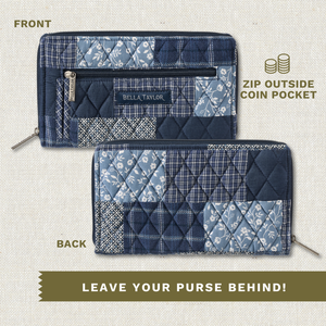 Heritage Blue Patch RFID Wrist Strap Wallet