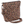 Hipster front view featuring quilted floral fabric in espresso brown, golden tan, soft ivory, and dusty mauve, with top zip closure, and 6 total pockets.
