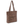 Large Tote front view featuring quilted floral fabric in espresso brown, golden tan, soft ivory, and dusty mauve, with top zip closure, and 6 total pockets.