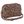 Simple Crossbody front view featuring quilted floral fabric in espresso brown, golden tan, soft ivory, and dusty mauve with top zip closure, and 3 total pockets.