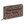 Wrist Strap Wallet front view featuring quilted floral fabric in espresso brown, golden tan, soft ivory, and dusty mauve.
