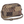 Simple Crossbody front view featuring quilted patchwork fabric in espresso brown, golden tan, soft ivory, and dusty mauve with top zip closure, and 3 total pockets.