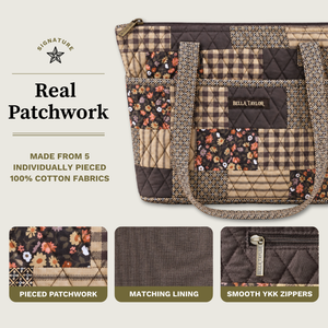 Front and back exterior views with numbered callouts identifying all 6 outside pockets.