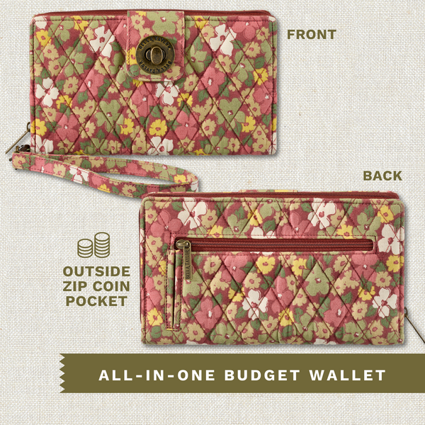 Autumn Garden RFID Cash System Wallet