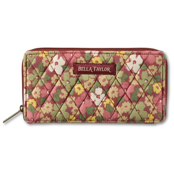 Autumn Garden RFID Slim Card Wallet