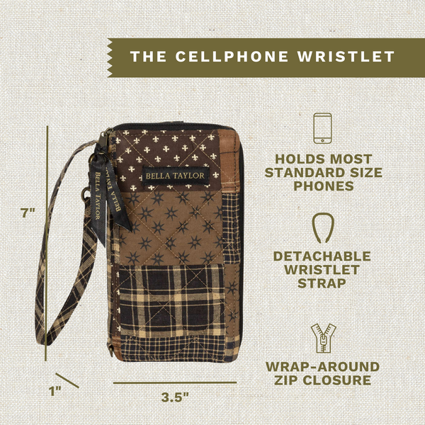 Ironstone Cell Phone Wristlet