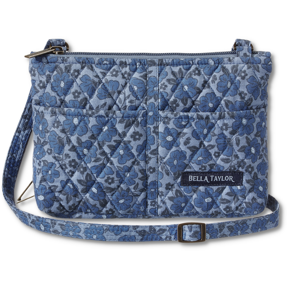 Navy Blue Enchanted Tea Party Crossbody Bag and Wallet Set For Him Gift Set | Full Grain Leather, Curated Men main image 4