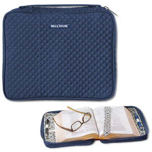 Solid Navy Bible Cover