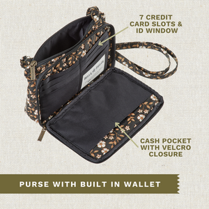 Vintage Vine Midnight Essentials Wallet Crossbody