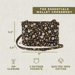 Vintage Vine Midnight Essentials Wallet Crossbody