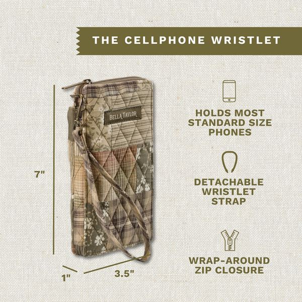 Woodland Patch RFID Cell Phone Wristlet