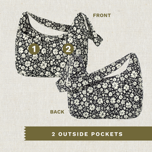 Bicolor Floral Black Blakely