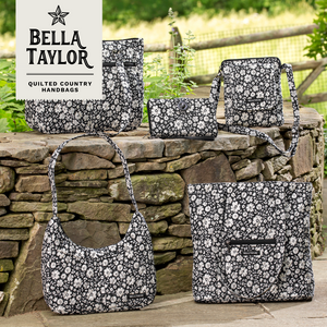 Bicolor Floral Black Bible Cover