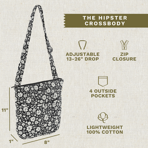 Bicolor Floral Black Hipster