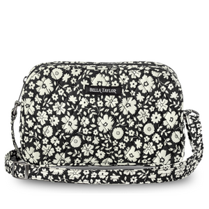 Bicolor Floral Black Simple Crossbody