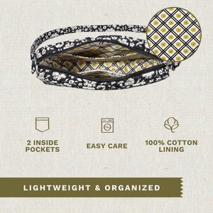 Bicolor Floral Black Simple Crossbody