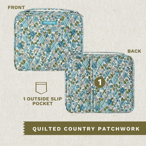 Delicate Floral Blue Bible Cover