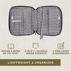 Delicate Floral Charcoal Bible Cover