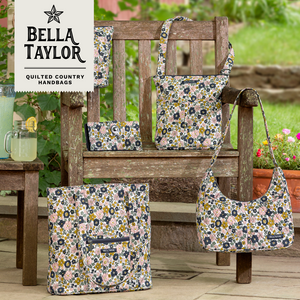 Delicate Floral Charcoal RFID Cell Phone Wristlet