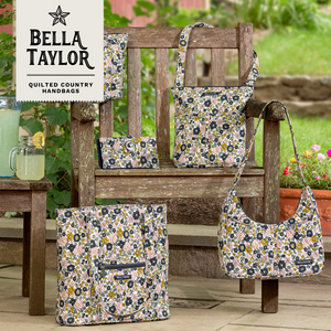 Delicate Floral Charcoal RFID Slim Card Wallet