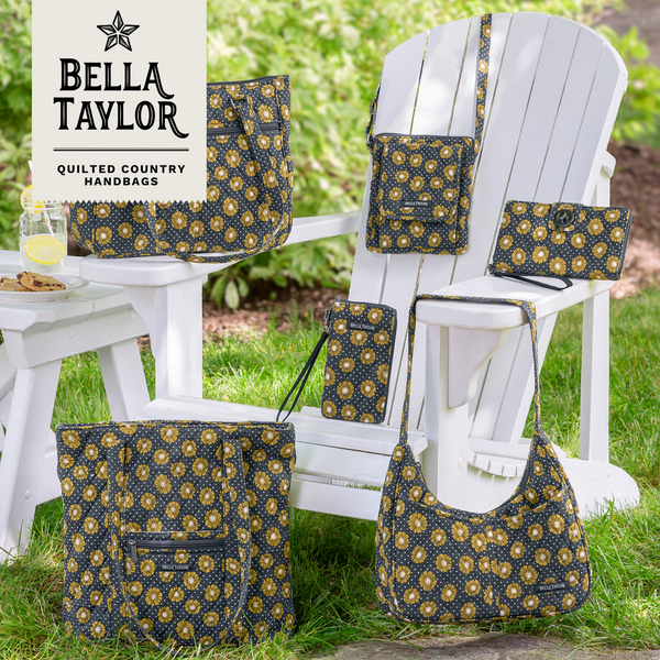 Dotted Daisy Charcoal Lunch Tote