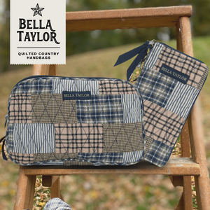 Farmhouse Blue RFID Slim Card Wallet