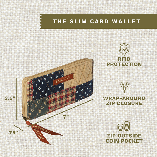 Primitive Patch RFID Slim Card Wallet