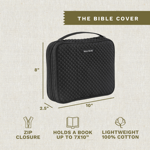 Solid Black Bible Cover
