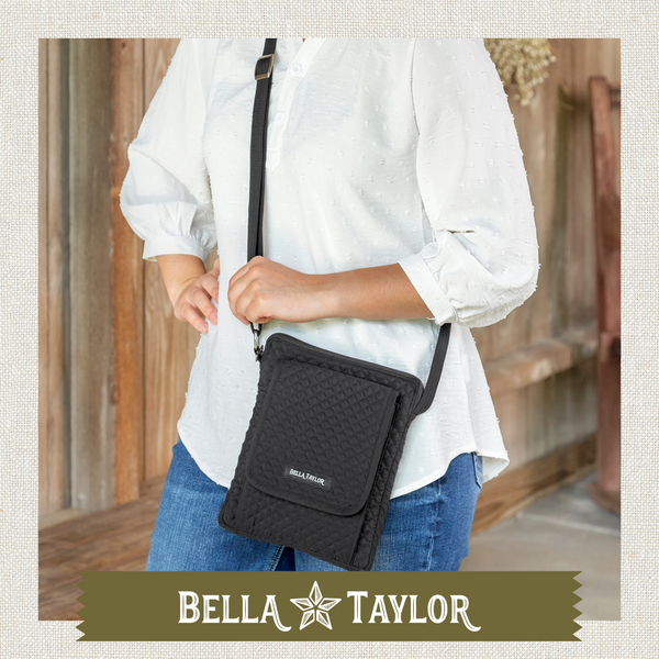 Solid Black Mini Crossbody