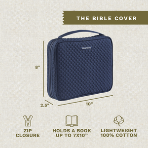 Solid Navy Bible Cover