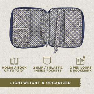 Solid Navy Bible Cover