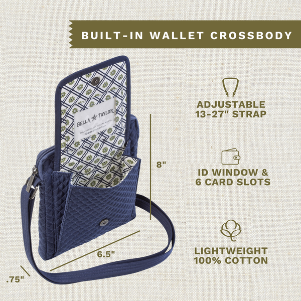 Solid Navy Mini Crossbody