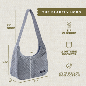 Blue Chambray Blakely Shoulder Bag