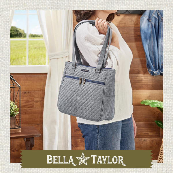 Blue Chambray Everyday Tote