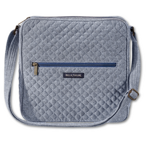 Blue Chambray Large Crossbody