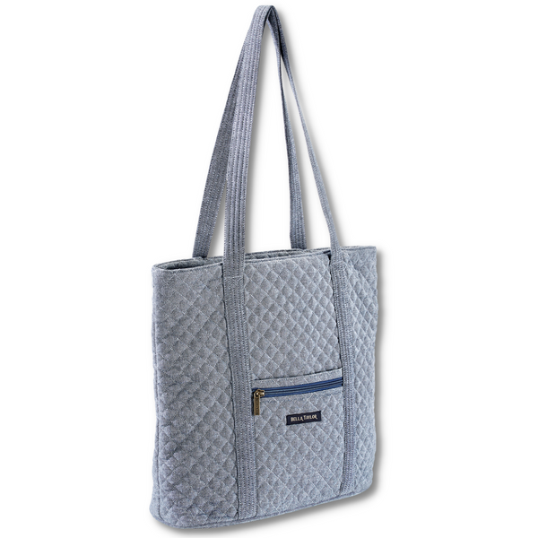 Blue Chambray Large Tote