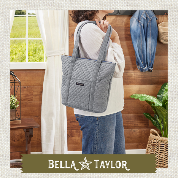 Blue Chambray Stride Tote