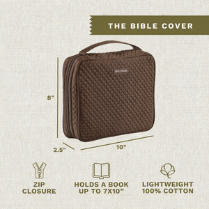 Chocolate Microfiber Bible Cover