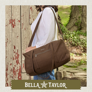 Chocolate Microfiber Duffle