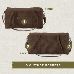 Chocolate Microfiber Duffle