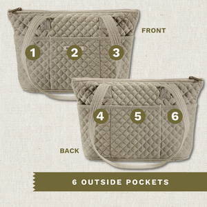 Khaki Chambray Small Tote