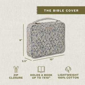 Khaki Floral Bible Cover