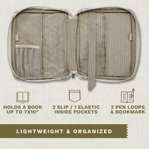 Khaki Floral Bible Cover