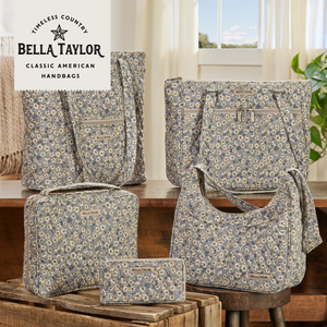 Khaki Floral RFID Cell Phone Wristlet